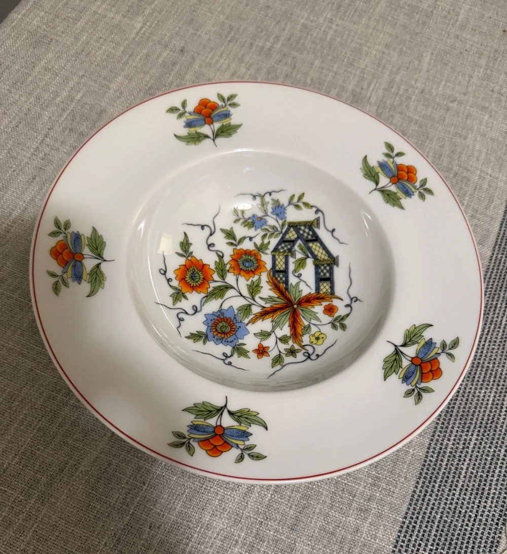 🍲 Vintage Limoges France “Royal Chapus” 8″ Soup Bowl – Bone China, Floral